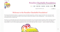 Desktop Screenshot of paradisefoundation.org