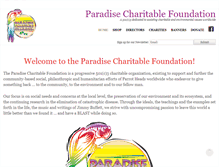 Tablet Screenshot of paradisefoundation.org